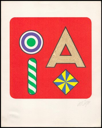 Lucio Del Pezzo (1933-2020): LETTERA A, 1971