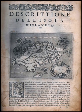 Girolamo Porro (1567-1599 (fl.)): DESCITTIONE DELL'ISOLA D'ISLANDIA 