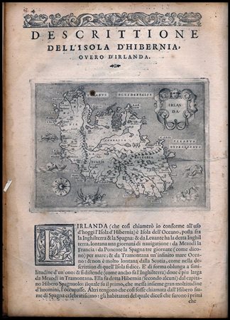 Girolamo Porro (1567-1599 (fl.)): DESCITTIONE DELL'ISOLA D'HIBERNIA OVERO D'IRLANDA