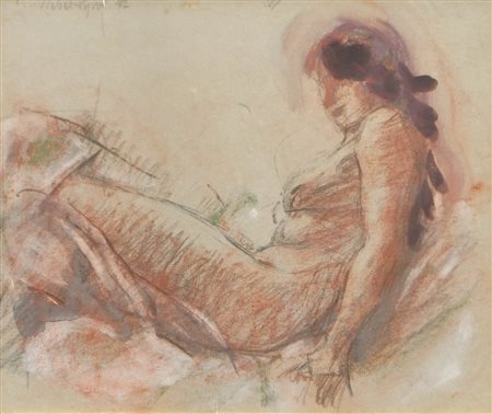 Hans Josef Weber-Tyrol (Schwaz 1874 - Meran/Merano 1957) Nudo femminile,...