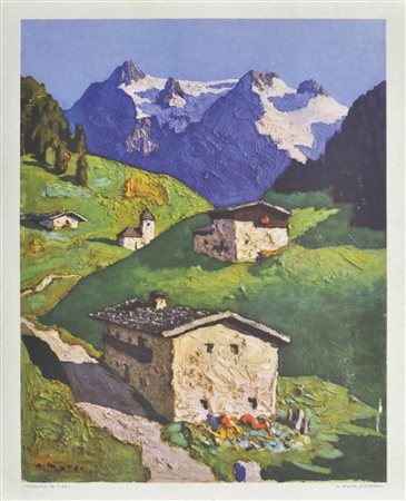 Alfons Walde (Oberndorf bei/presso Kitzbühel 1891 - Kitzbühel 1958) Estate...