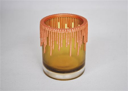 Paolo Venini Murano Vaso della serie "Incisi", Anni ’50;In vetro soffiato e...