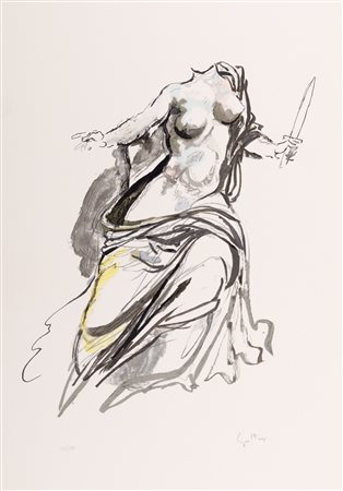 Renato Guttuso (Bagheria 1911-Roma 1987)  - Dea di maggio