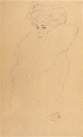 Gustav Klimt (Vienna 1862-Neubau 1918)  - Fünfundzwanzig Handzeichnungen Tav. 5, 1919