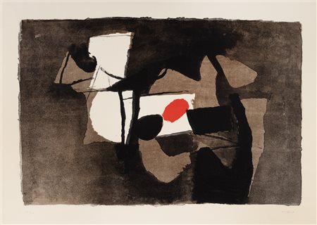 Afro (Udine 1912-Zurigo 1976)  - Composizione arancione, 1966