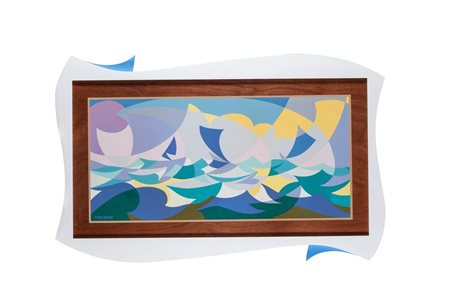 Giacomo Balla (Torino 1871-Roma 1958)  - Linee forza di mare (Mattutino)