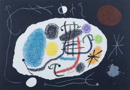 Joan Mirò (Barcellona 1893-Maiorca 1983)  - Le Lezard aux Plumes d'Or, Tav. 6, 19971