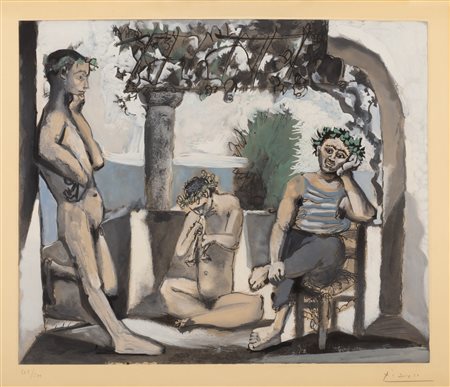 Pablo Picasso (Malaga 1881-Mougins 1973)  - Bacchanale, 1955