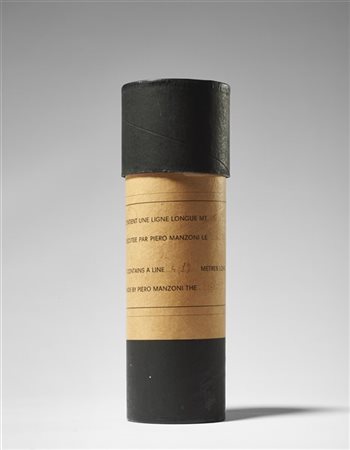 Piero Manzoni "Linea m 4,89" ottobre 1959
inchiostro su carta, tubo di cartone
h
