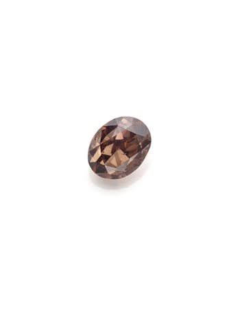 Diamante ovale fancy dark orangy brown di ct. 1,03. 

Accompagnato da diamond r