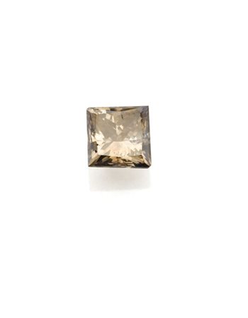 Diamante quadrato fancy dark yellowish green-gray di ct. 1,00. 

Accompagnato d