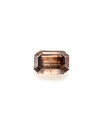 Diamante ottagonale fancy dark orangy brown di ct. 1,19. 

Accompagnato da diam