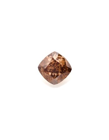 Diamante a cuscino colore fancy dark orangy brown di ct. 1,23. 

Accompagnato d