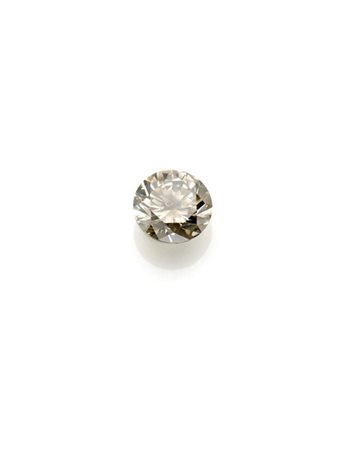 Diamante rotondo fancy dark yellowish green-gray di ct. 1,05. 

Accompagnato da