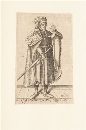 Christophe II VAN SICHEM (c.1580-1658) "Guglielmo Hanoniae". Incisione a...