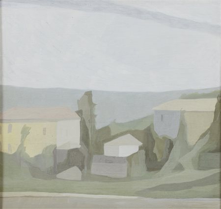 DIPINTO CASE DI CARLO CECI, 1953