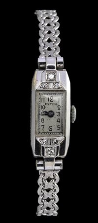 EXTRA: orologio polso lady in oro e platino, anni '40