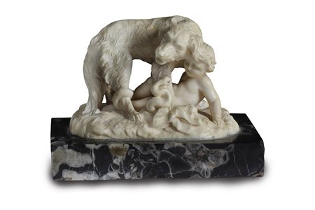 Scultura
in avorio raffigurante un cane -  XVII secolo, 
alla maniera di
François Duquesnoy
(Bruxelles, 12 gennaio 1597 – Livorno, 18 luglio 1643)
