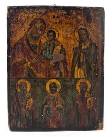 Icona russa raffigurante la Madonna di Smolensk - XIX secolo