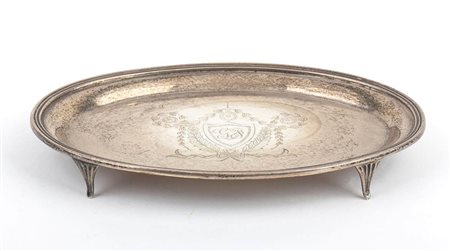 Salver edoardiano inglese - Londra 1909, maestro argentieri MUNSEY & Co. Ltd