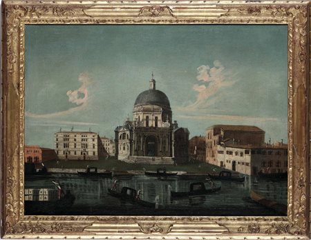 Scuola veneta della fine del XVIII secolo, Veduta del Canal Grande con la Basilica della Salute