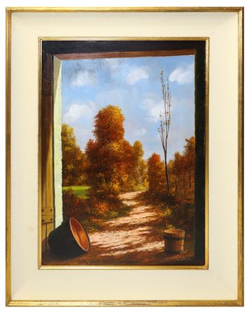 Nino Parola (1922-1999)  - Bosco in autunno