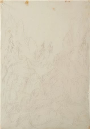 Paul Klee "Hochgebirgslandschaft" 1934
matita su carta da lucido su carta
cm 41x