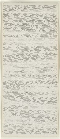 Dadamaino "Lettera 12" 1980
china su carta
cm 70,5x29
Titolato e datato Febbr. 1