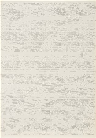 Dadamaino "Lettera 11" 1980
china su carta
cm 72,5x50
Titolato, iscritto e datat