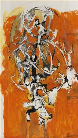 Graham Sutherland "Study for thorn tree" 
tecnica mista su carta
cm 68,5x38,5
Si