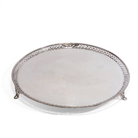 Salver in argento, Londra 1770