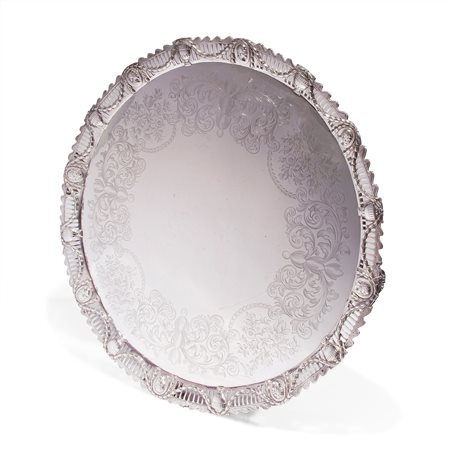 Salver in argento, Londra inizio XIX secolo 