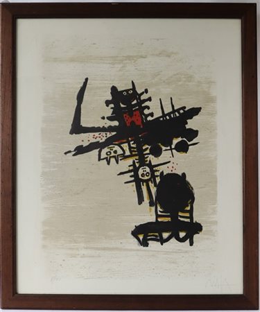 Wifredo Lam "Senza titolo" 
litografia a colori
cm 79x64
firmata e numerata 8/10