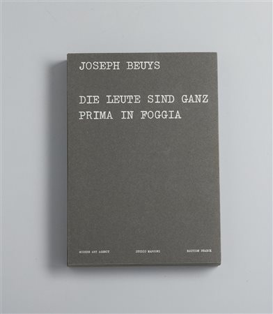 BEUYS JOSEPH (1921 - 1986) - Die leute sind ganz. Prima in Foggia. .