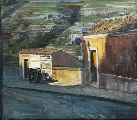 GIOVANNI LA COGNATA<BR>Comiso (Ragusa) 1954<BR>"Strada per Ragusa Ibla"