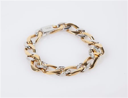  
Bracciale in oro e brillanti 
 Lunghezza cm 19