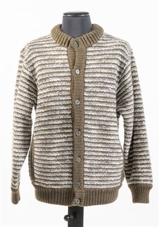 YVES SAINT LAURENT Tricots Pour Homme Maglione maschile in lana a righe...