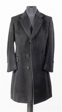 GUCCI Cappotto lungo in lana nera. Riporta taglia 46. Composizione esterno:...