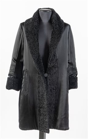 JEAN PAUL GAULTIER Cappotto robe-manteau doubleface in pelliccia vegana...