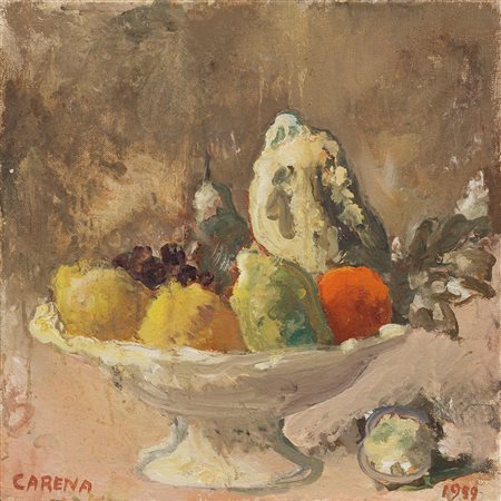 Felice Carena, Alzata di frutta, 1959