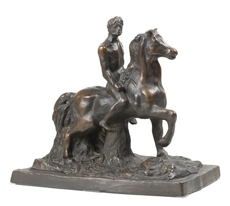 Giorgio de Chirico, Cavallo e cavaliere, 1940 - fusione 1987