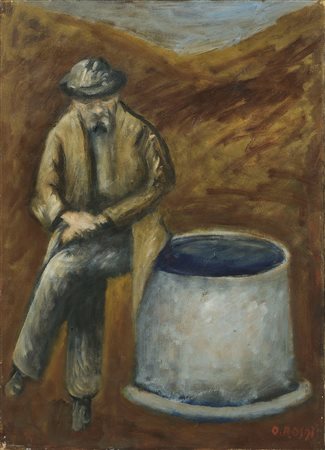 Ottone Rosai, Uomo sul pozzo, 1952
