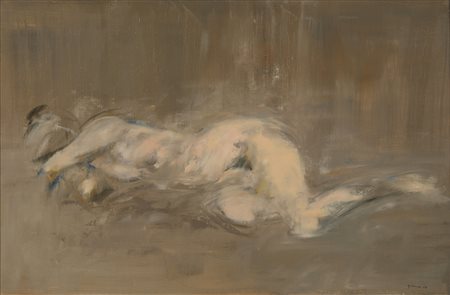 GIUSEPPE AJMONE 
Nudo disteso, 1968