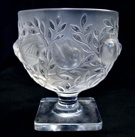 Lalique - Coppa Elizabeth in cistallo h.cm.13,5 - firmata alla base