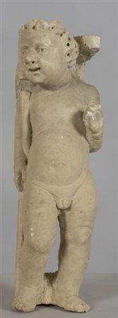 Putto, frammento in marmo, sec.XVI<br>h.cm.65