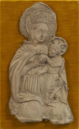 Madonna con Bambino, altorilievo in terracotta, 