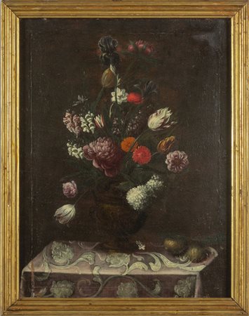 Scuola lombarda sec.XVII "Vaso di fiori" 