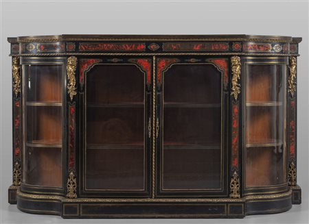 Credenza Boulle a quattro sportelli filettata in 