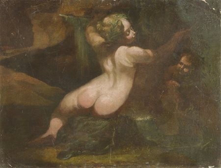 Scuola europea del XIX secolo Allegorie Olio su tela cm. 60,5x78,5