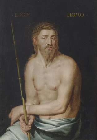 Cornelis Corneliszoon van Haarlem (Haarlem 1562 - 1638) Ecce Homo Olio su...